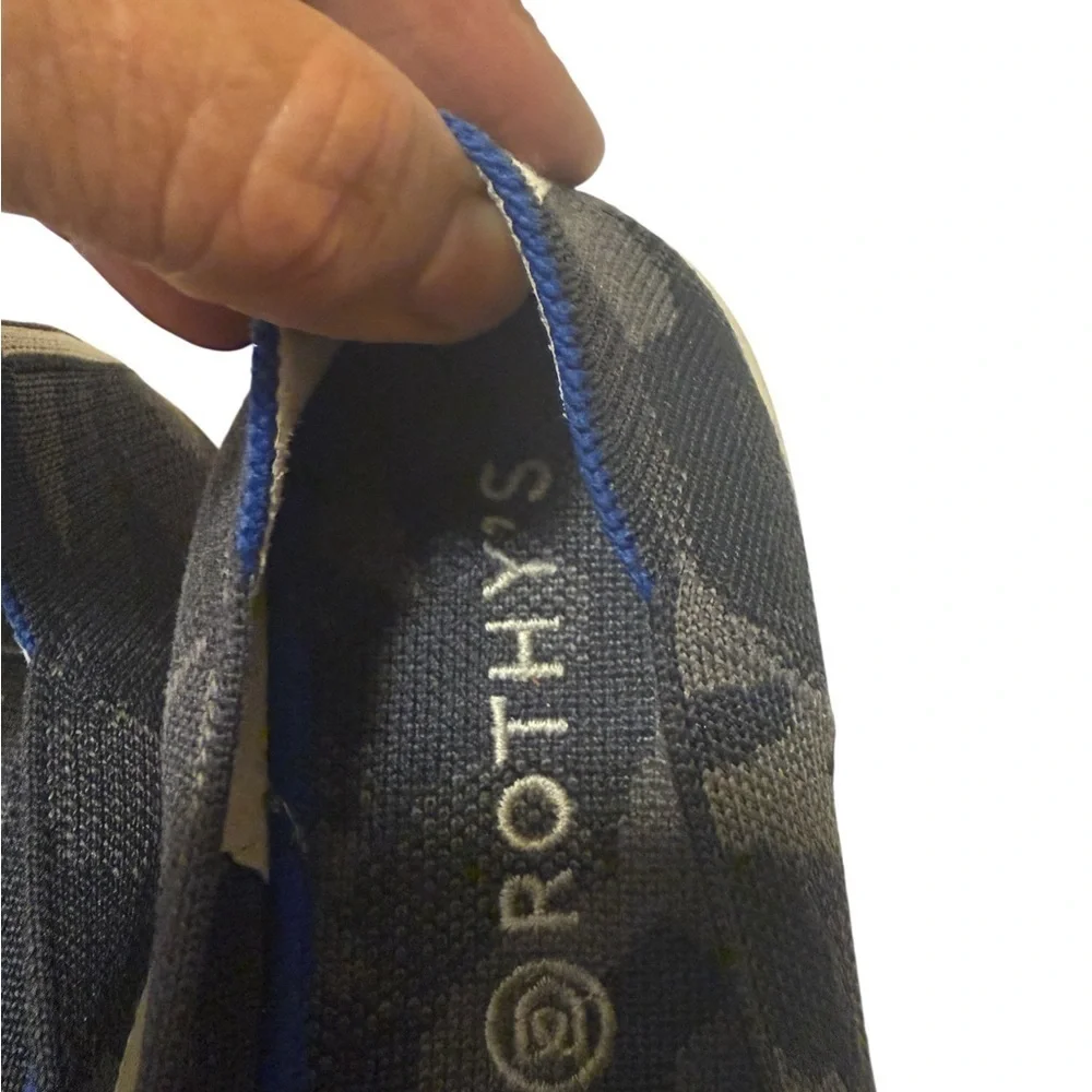 Rothy's Black and Gray Loafers Slip-Ons